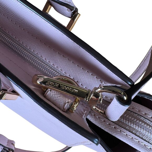 Michael Kors Selma Medium Saffiano Leather Satchel in Pale Pink Gold Hardware - Picture 4 of 13